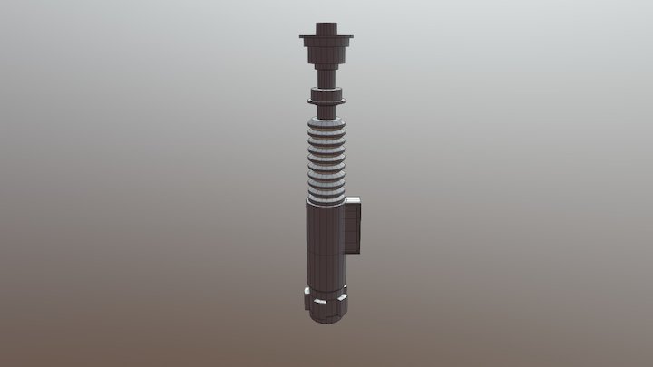 Luke Skywalker Lightsaber base mesh 3D Model