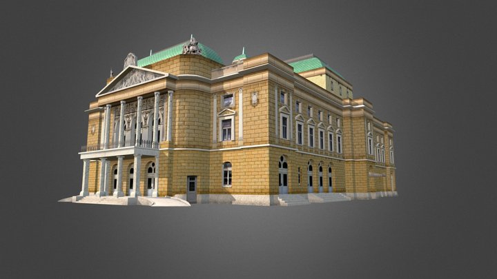 Ivan Zajc theater 3D Model 3D Model
