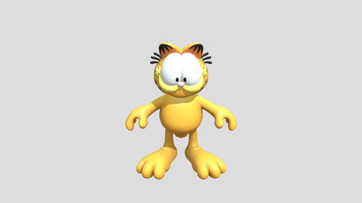 Garfield Model Nick All Star Brawl 2 3D Model