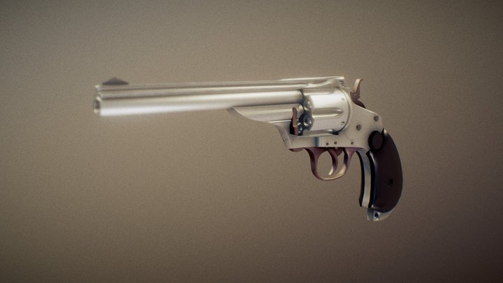 Merwin Hulbert .38 revolver 3D Model
