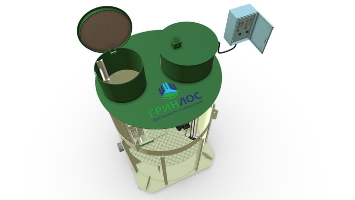 КНС Гринлос из полипропилена 3D Model