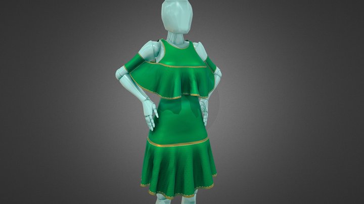 Dress. Codename "Concept G1" 3D Model