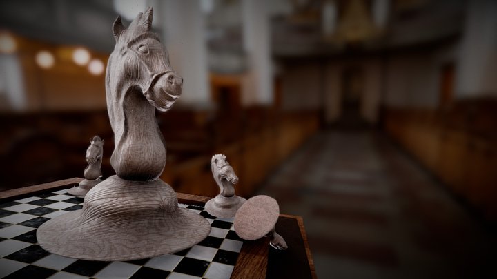 chess knight 3D Model