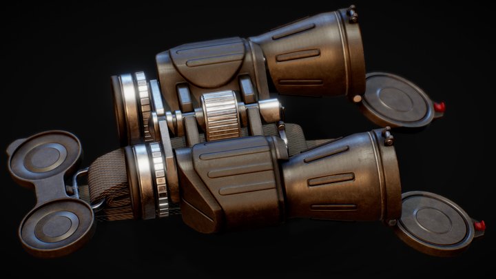 Tactical Binoculars 3D Model