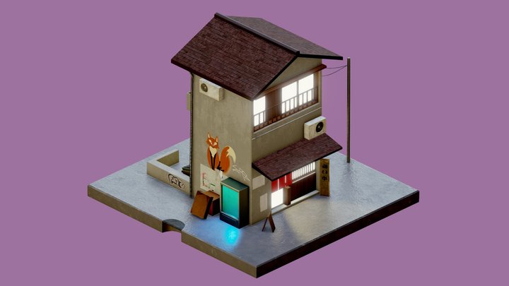 Fox Bar 3D Model