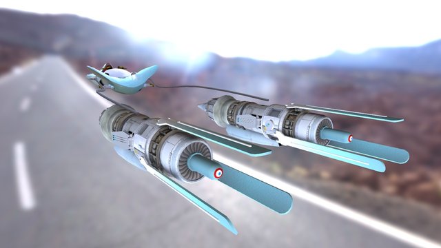 Vaina de carreras 3D Model