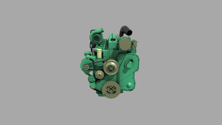 柴油机_第二组 3D Model