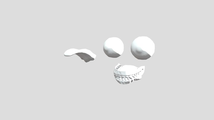 Teeth, mouth and tounge 3D Model