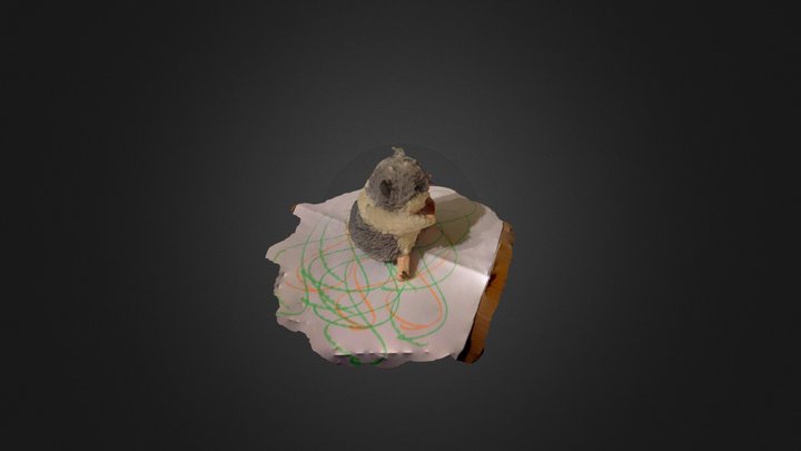 Hamster stuffed toy 3D Model