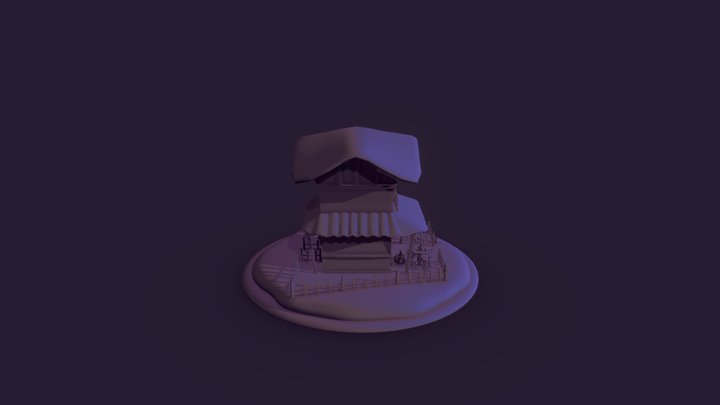 Pumpkin Cafe 3D Model