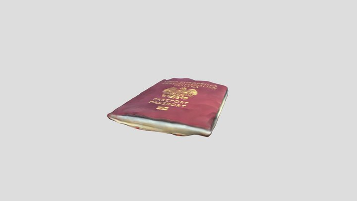 Polish Passport 3D Model