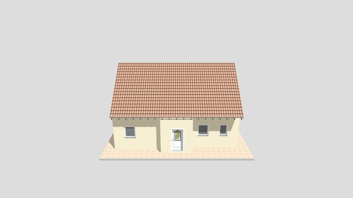 House 3 Model architecture 3ds obj Creative Toy 3D Model