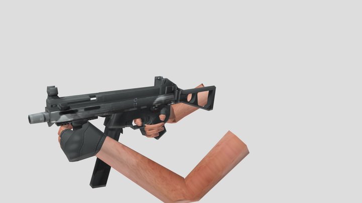 UMP 45 first-person model 3D Model