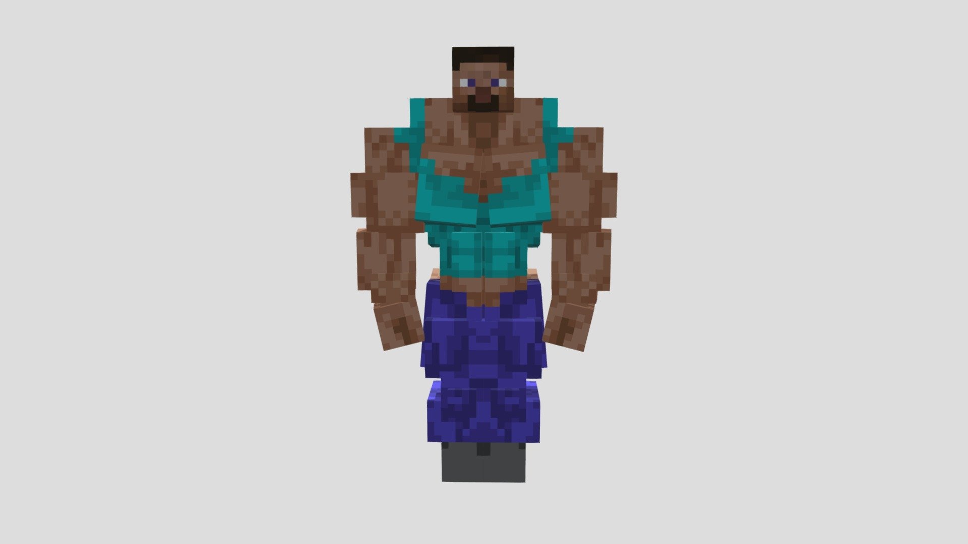 Buff steve - Download Free 3D model by NovaNinja [02a6066] - Sketchfab