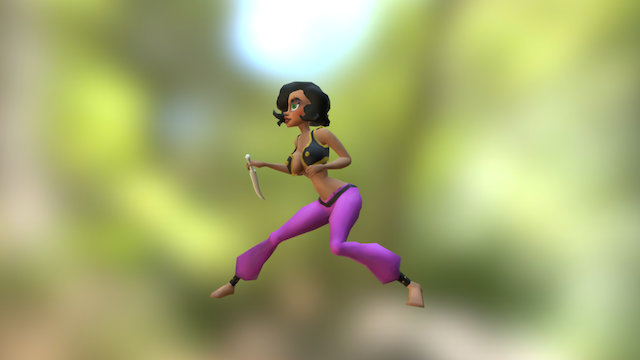 Iris Static pose 3D Model