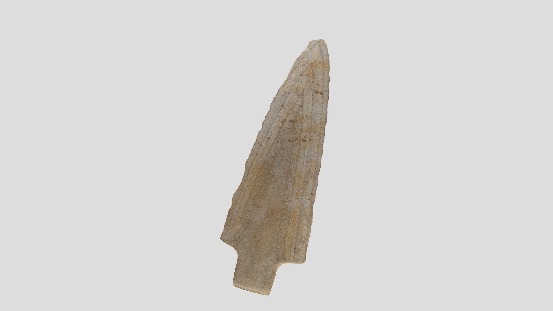 石剣（粘板岩 完形）（福岡県太宰府市 国分松本遺跡） - 3D model by