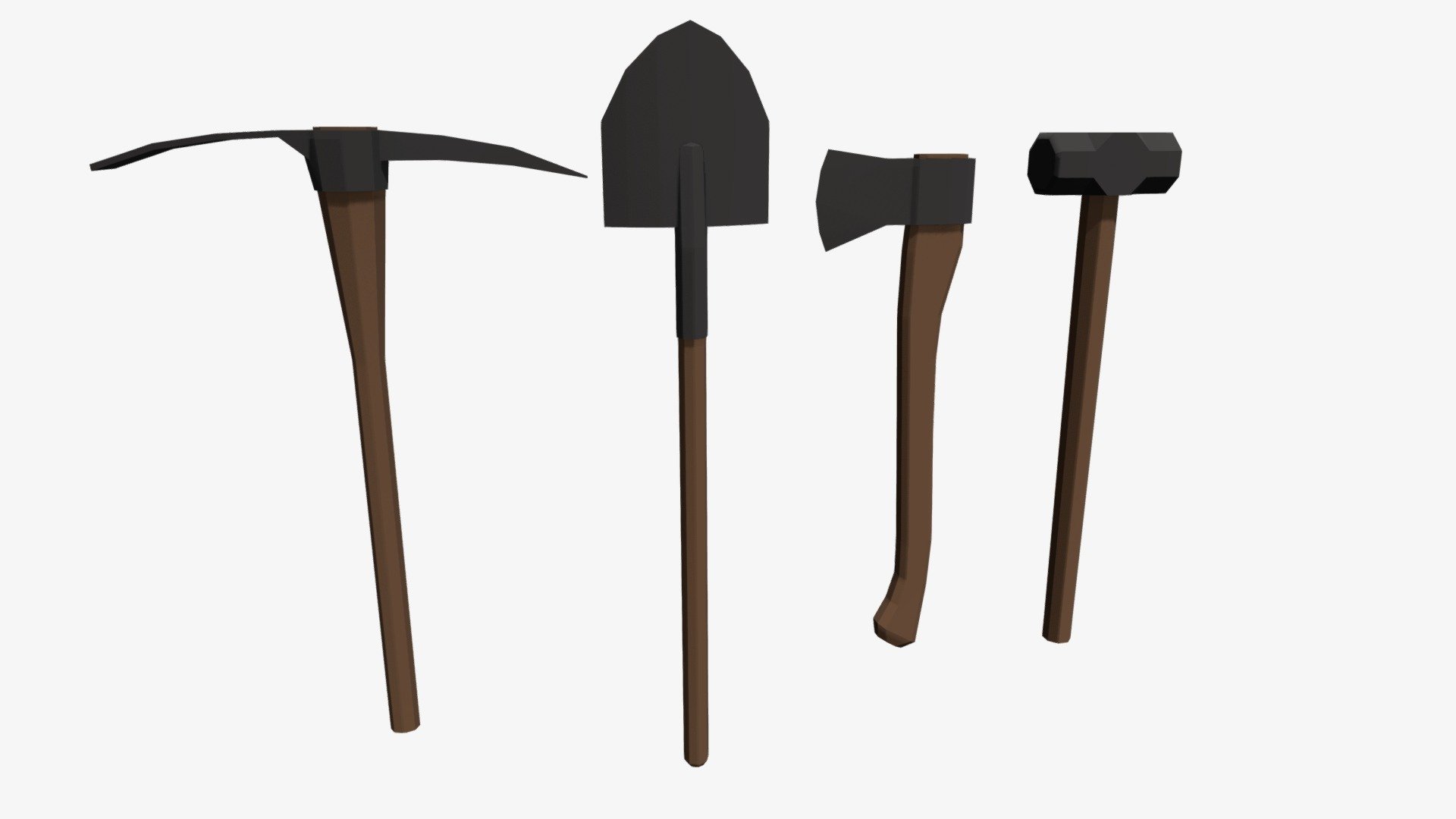 Low Poly Heavy Tools - 3D model by samanthacford [02a7b83] - Sketchfab