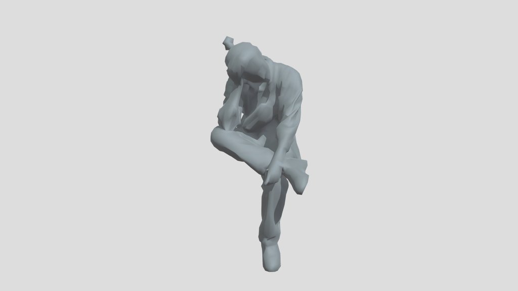 Lowpoly Female Sitting