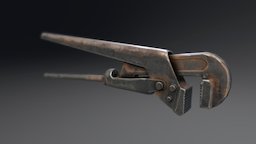 Pipe Wrench 3D Model