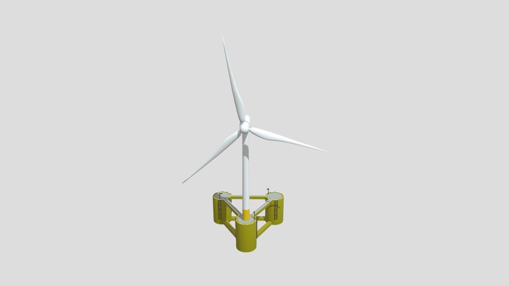 Offshore Wind Turbine Tri Floater V1
