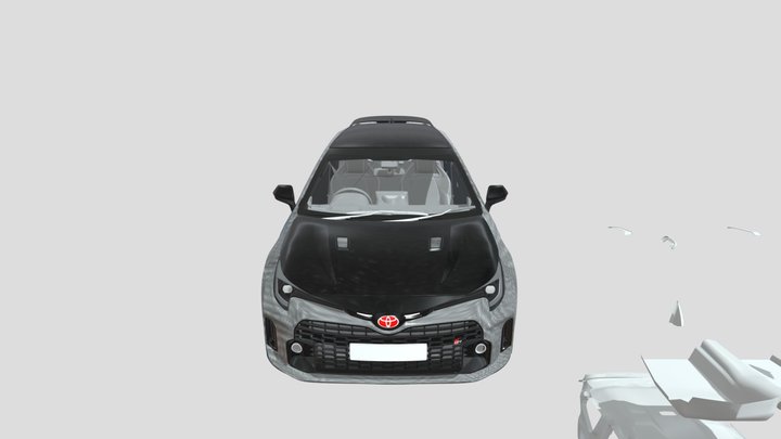 Rhd Gr Corolla Carbon Fiber With Interior 3D Model