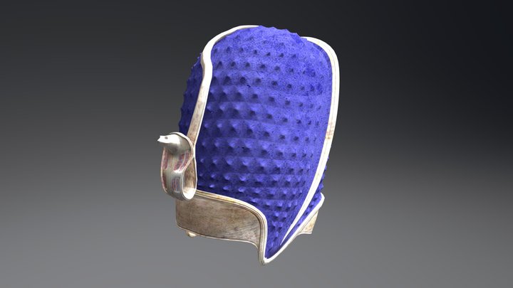 Blue Crown (War Crown / Khepresh) 3D Model
