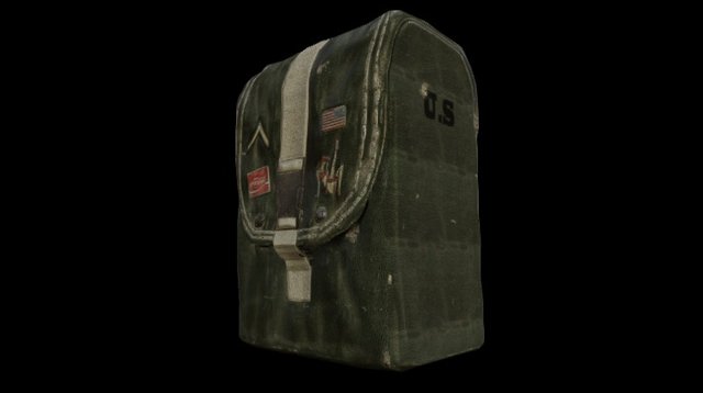 Post-War US Military Pouch 3D Model