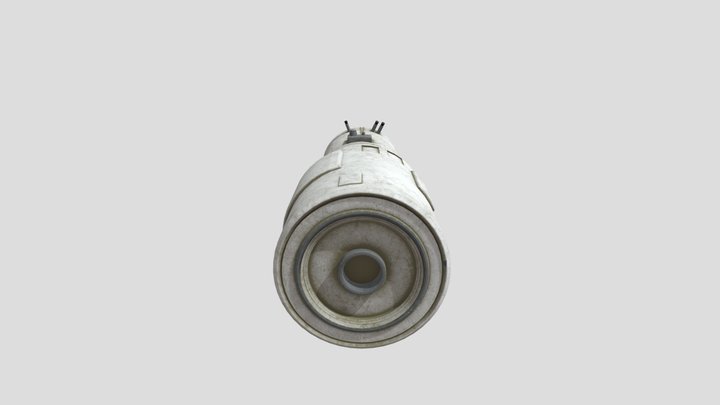 Space capsule without wings Away 3D Model