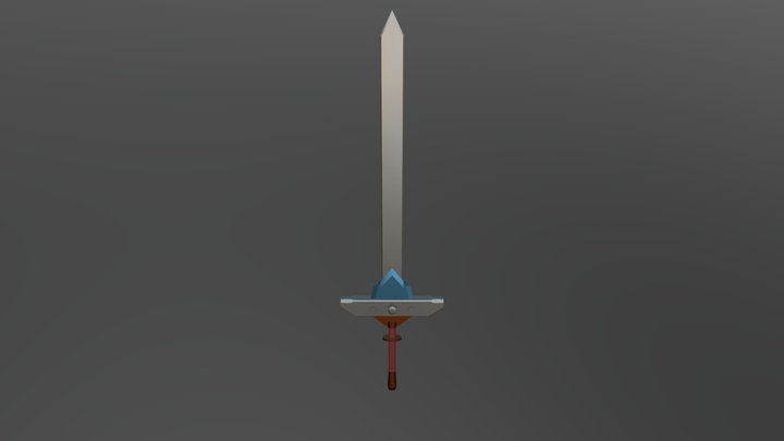 Sword Practice Use Model 3D Model