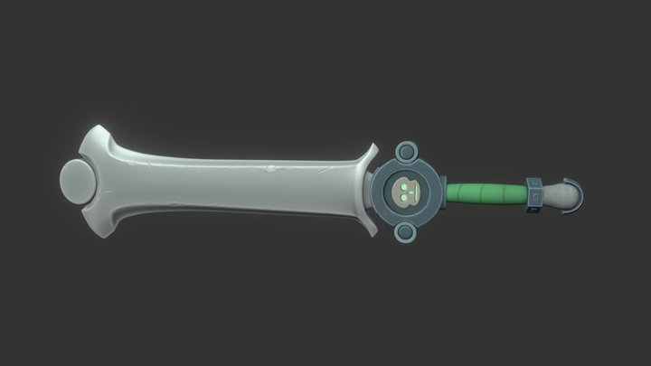 The Aztec Warrior's Sword 3D Model