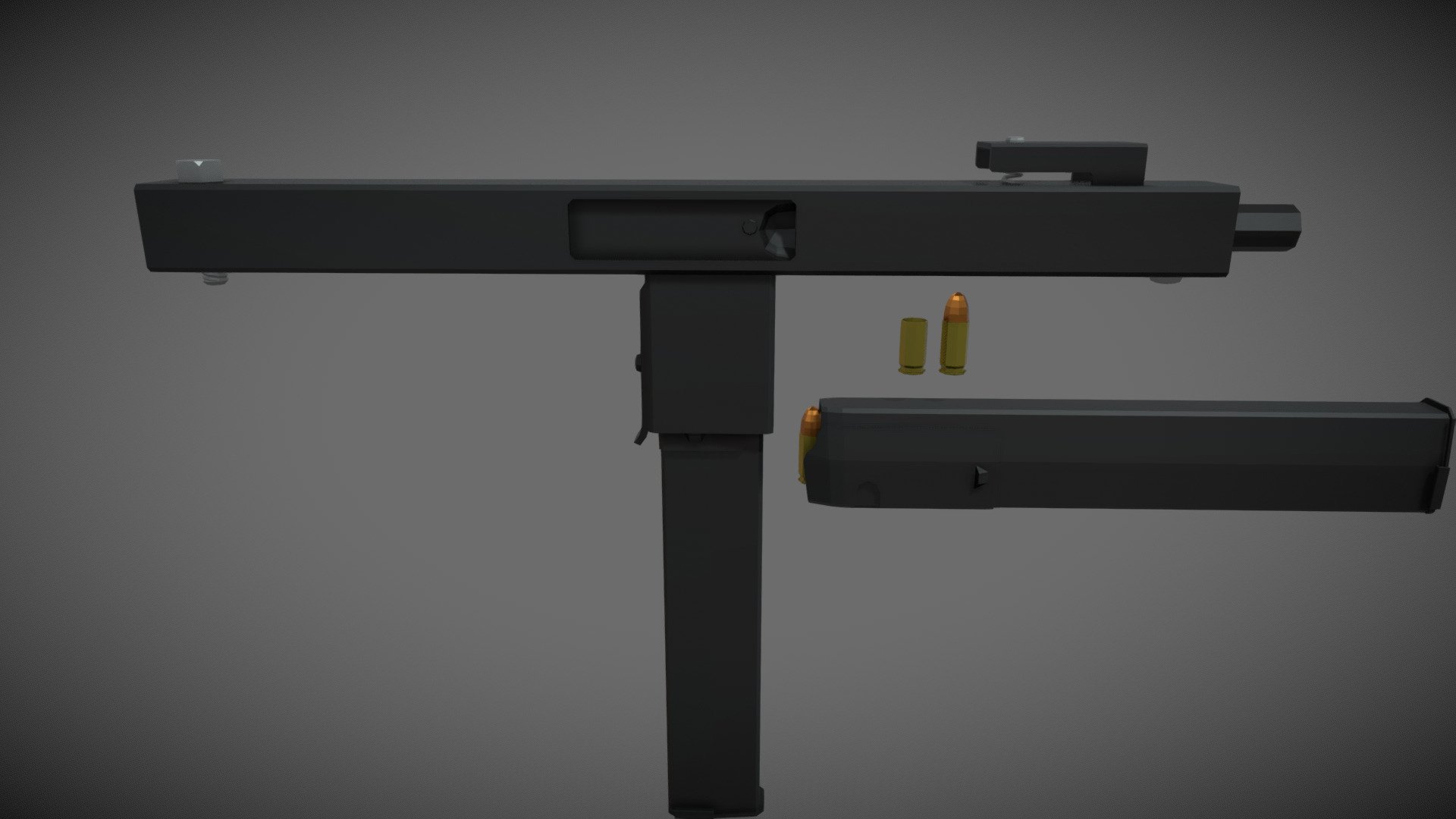 low-poly Simplest SMG - 3D model by D_U (@DU1701) [02aca5a] - Sketchfab