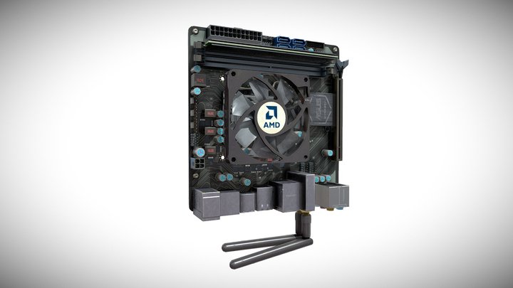 Motherboard 3D Model