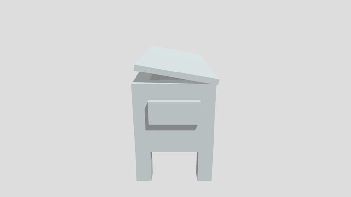 Anime Crate 3D Model