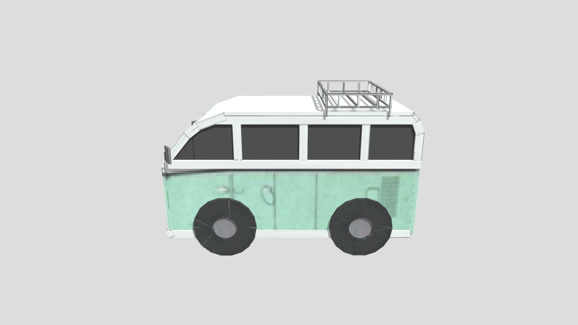 Light Blue Vintage Van