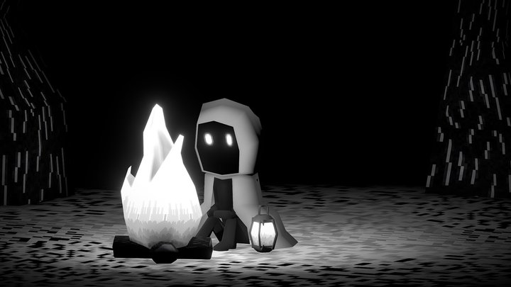 little dark run main character 3D Model