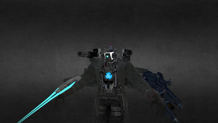 utcm dom studio remake Upgraded Titan cameraman 3D Model