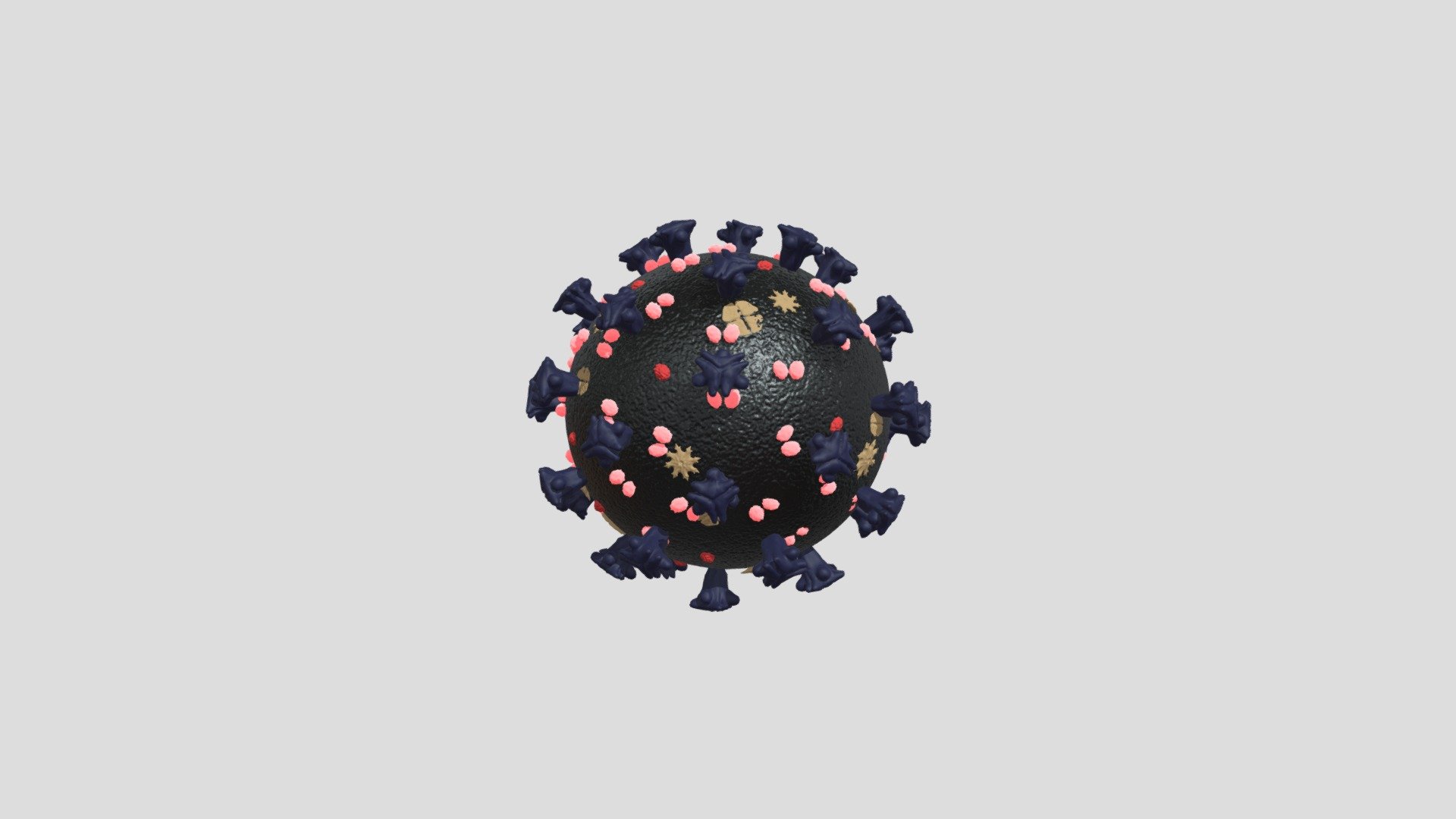 Virus Rotation Luces — Sketchfab embed 3D viewer