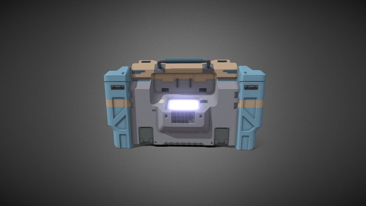 Sci-Fi Box 3D Model