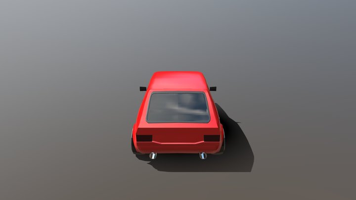 Volkswagen Golf MK1 Stance 3D Model