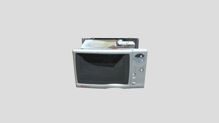 Old Microwave Oven 3D Model