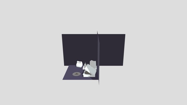 lowpoly fast food 3D Model