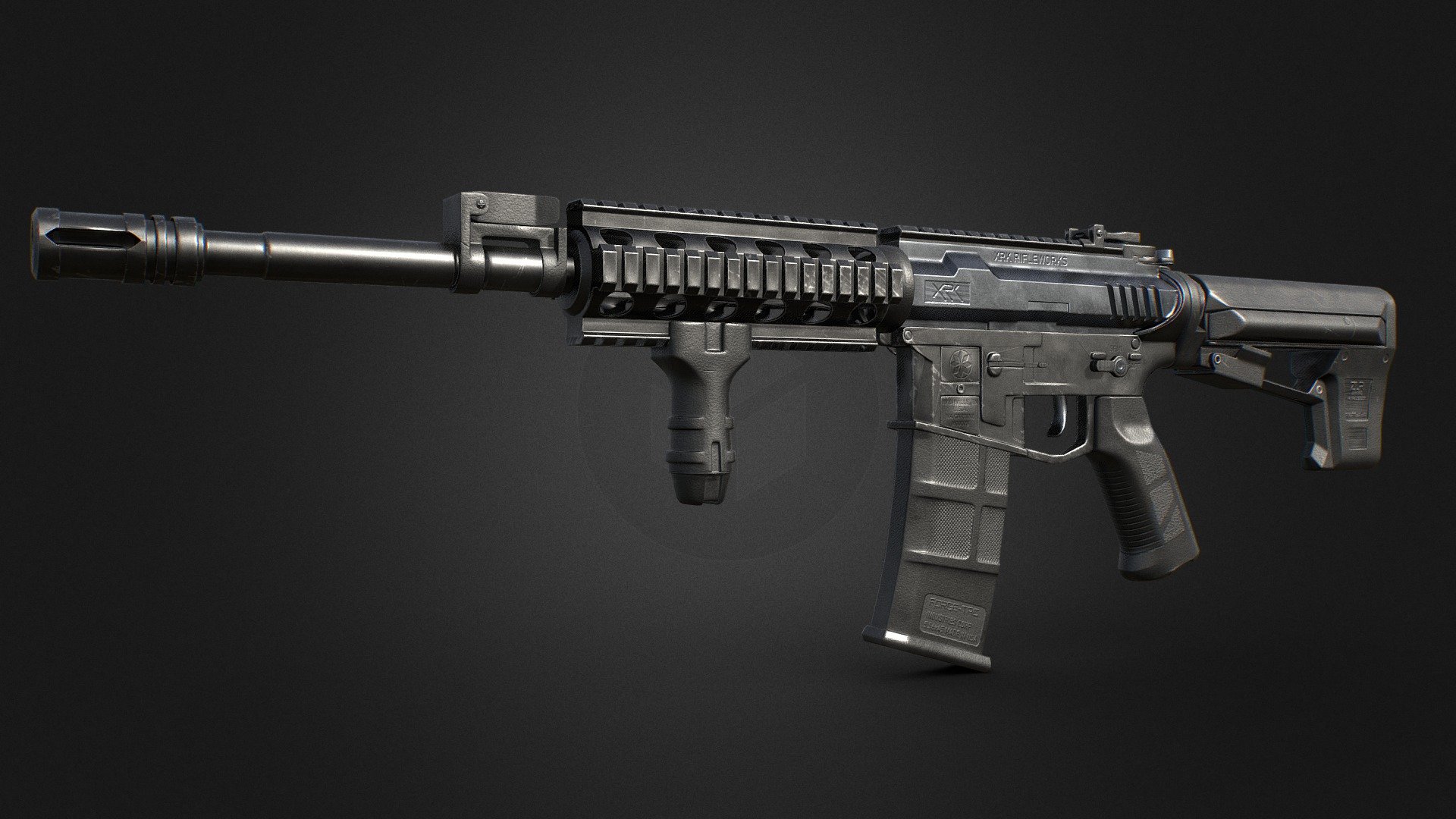 XRK M4 Carbine - 3D model by AlexChoate3D [02b28a4] - Sketchfab