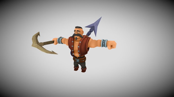 pirate_HEAVY_01 _textured 3D Model