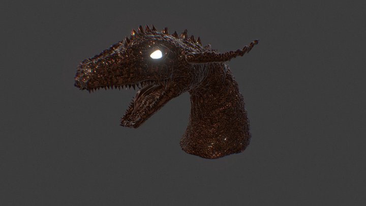 Dragon Sculpted 3D Model