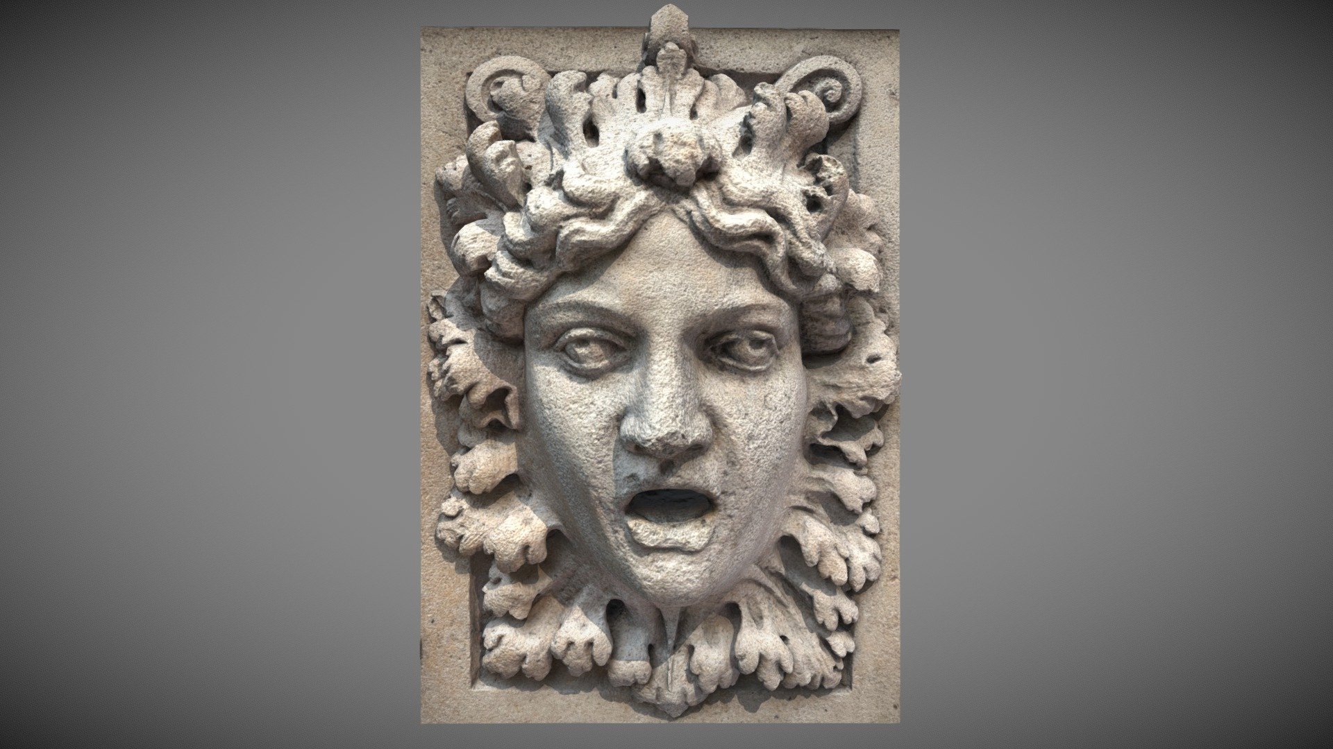 Wall Face Sculpture Buy Royalty Free 3D model by Eydeet [02b4baa