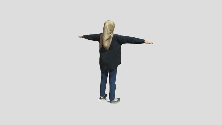 Human T Pose 3D Model