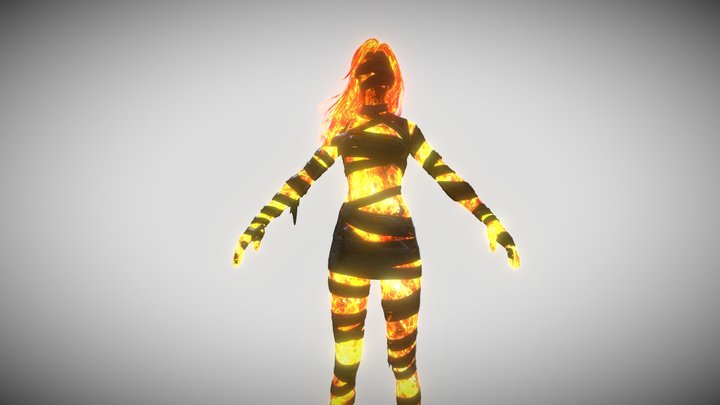 Inferno Fiend Set Pubg Mobile 3D Model