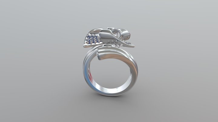 JVJEWEL-Moulin Bleu Ring 3D Model