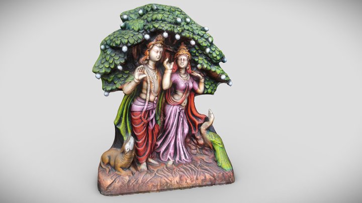Krishna Radha 3D Model