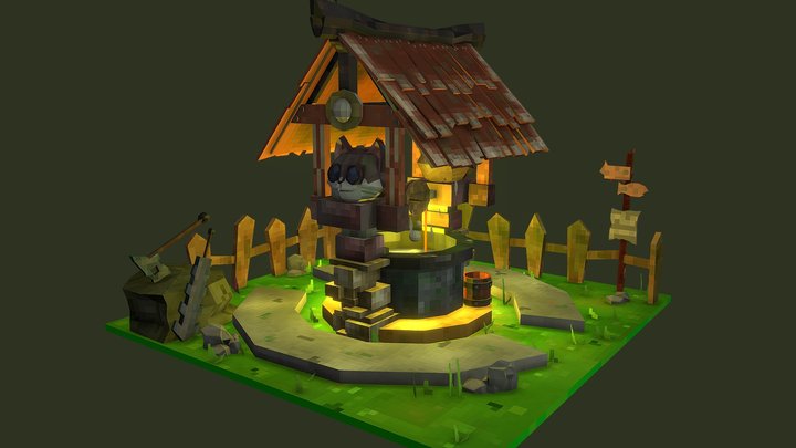 Wishing Well 3D Model